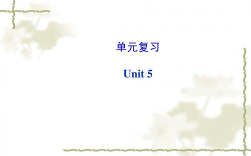 2014秋新目标英语八年级上册单元复习课件：Unit 5 单元复习