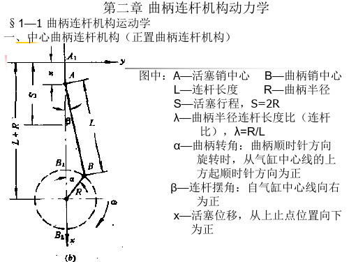 第二章 曲柄连杆机构动力学分析