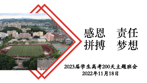 2023届学生高考200天冲刺主题班会