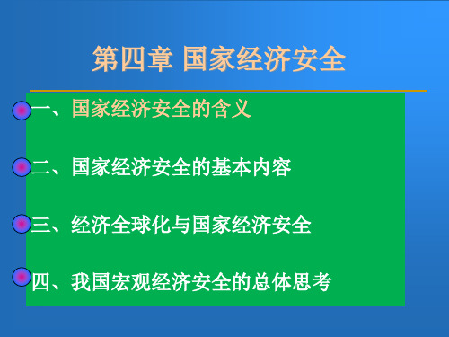 第四章国家经济安全