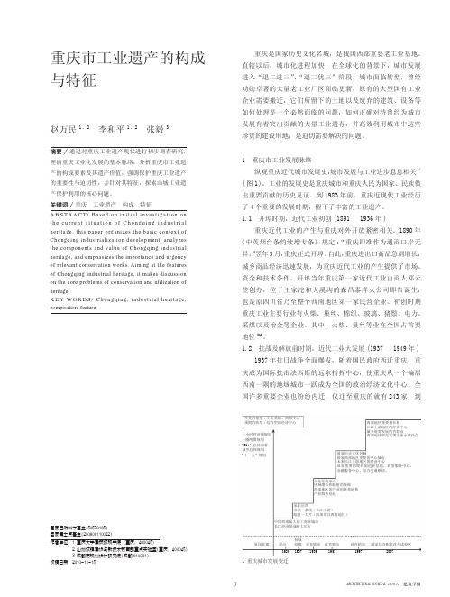 重庆市工业遗产的构成与特征