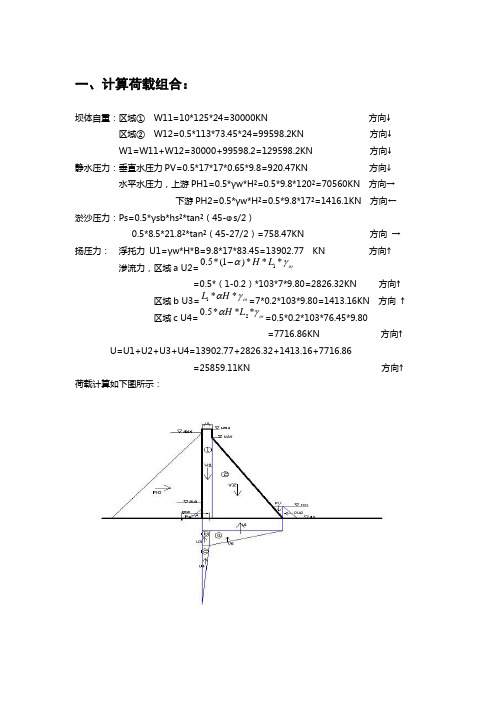 重力坝分析与计算