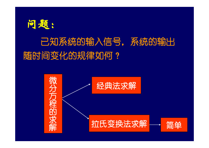 自动控制原理拉氏变换