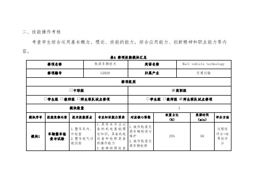 2023高职28 轨道车辆技术3(赛项赛题)