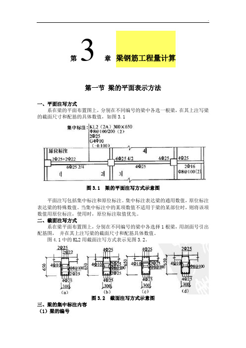 梁钢筋工程量计算含实例