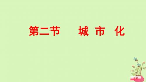 2019年高考地理一轮总复习2.2.2城市化课件湘教版