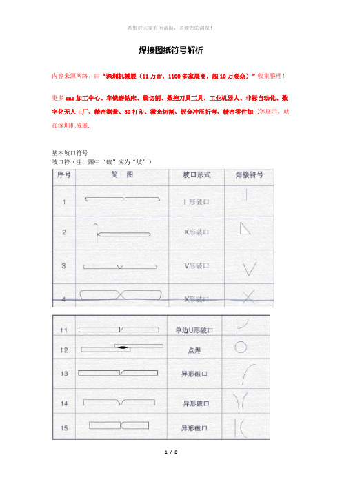 焊接图纸符号解析【大全】