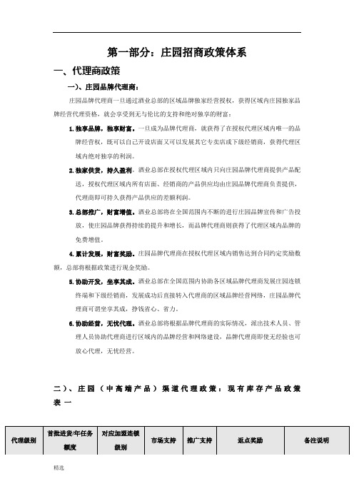 红酒庄园招商政策归纳.docx