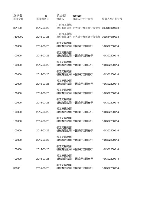 电子票据批量导入模版