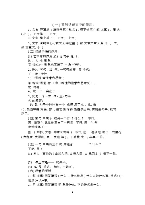 2020年高考语文知识点：语文答题公式范文.docx