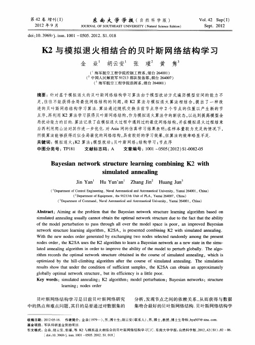 K2与模拟退火相结合的贝叶斯网络结构学习