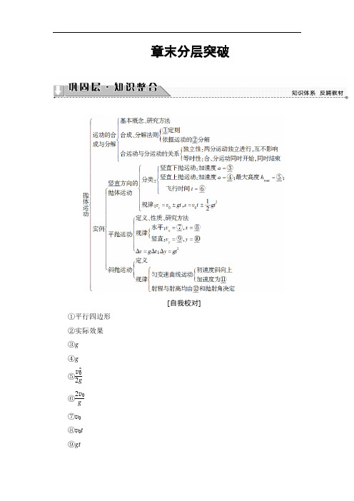 2018版物理新课堂同步必修二文档：第3章 章末分层突破