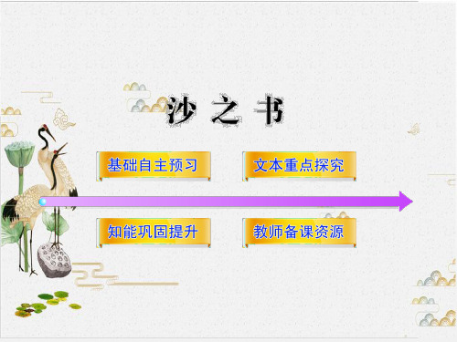 高中语文全程学习教学课件-PPT《沙之书》(新人教版·外国小说欣赏)