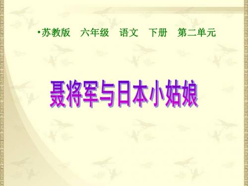 小学六年级下学期语文《聂将军与日本小姑娘》PPT课件