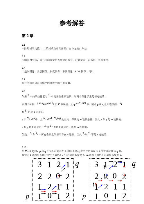 数字图像处理第二版参考解答