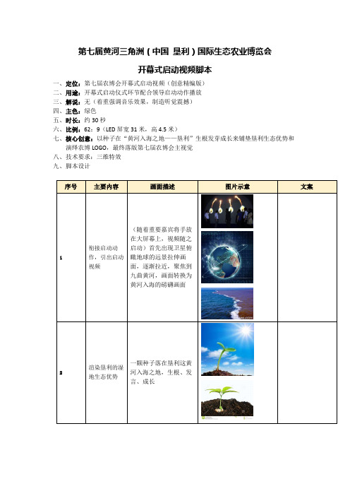 开幕式启动视频脚本(1014)