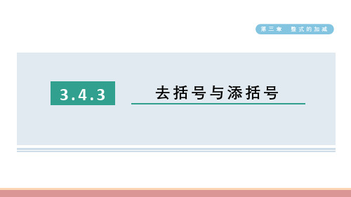 《3_4_3 去括号与添括号》优质习题课件