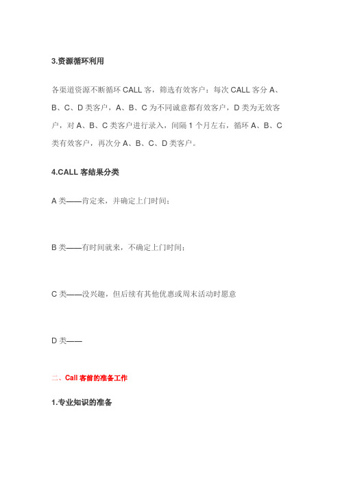 置业顾问call客技巧汇总(超全)