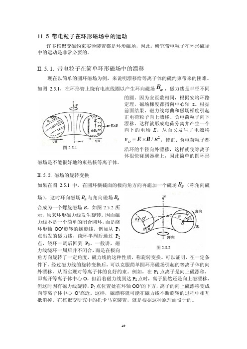 带电粒子在环形磁场中的运动