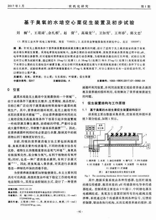 基于臭氧的水培空心菜促生装置及初步试验