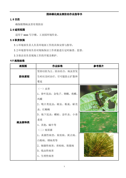 23 园林绿化病虫害防治作业指导书