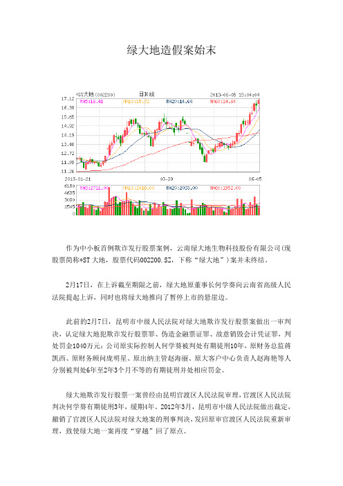 绿大地造假案始末