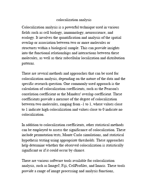 colocalization analysis