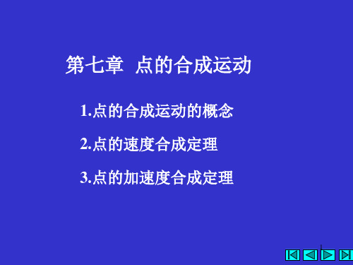 理论力学--3点的合成运动