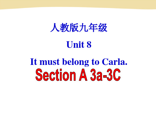 《Section A 3a―3c》PPT课件人教版九年级全一册初中英语