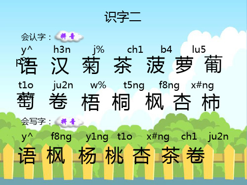 识字二-生字词学习