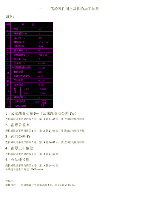 零件图常用技术要求