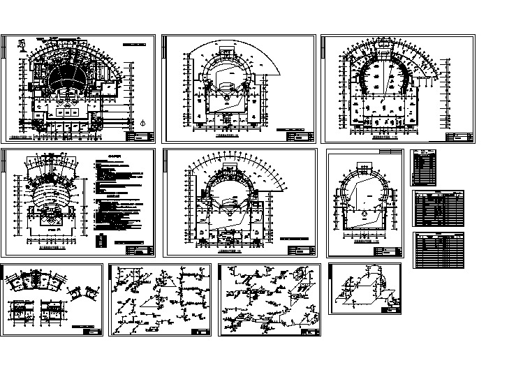 山东某剧场给排水CAD平面施工图