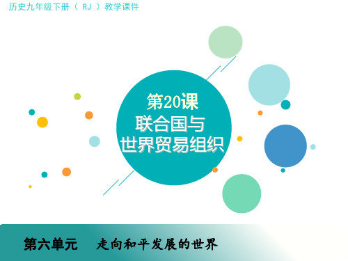 人教部编版九年级历史下册 第20课  联合国与世界贸易组织课件(共19张PPT)精选课件