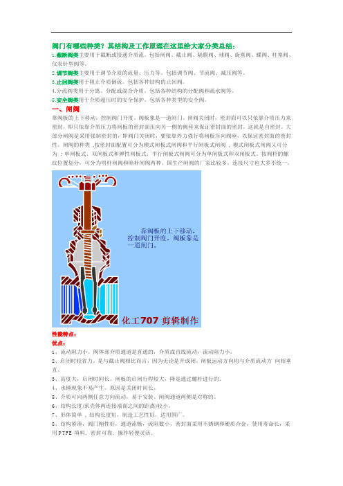 十五种常用阀门结构及工作原理(带示意图)