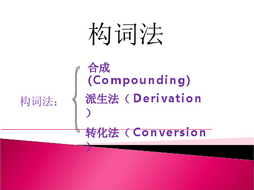 关于构词法的课件.ppt