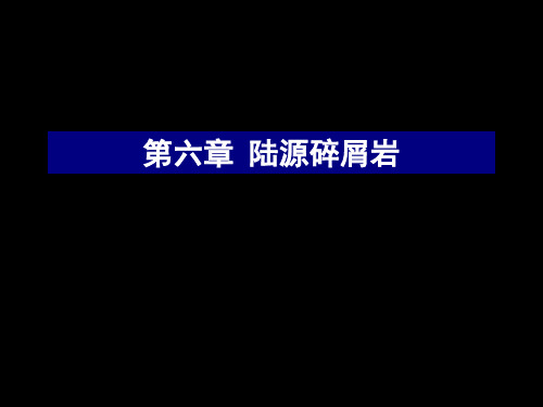 6-第六章陆源碎屑岩精品PPT课件