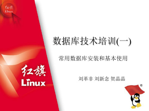 RedFlag Linux 数据库安装配置简要说明