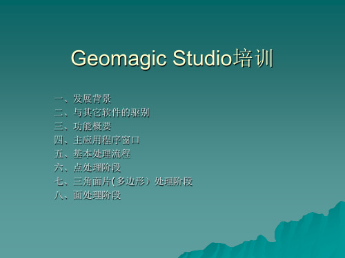 Geomagic培训一