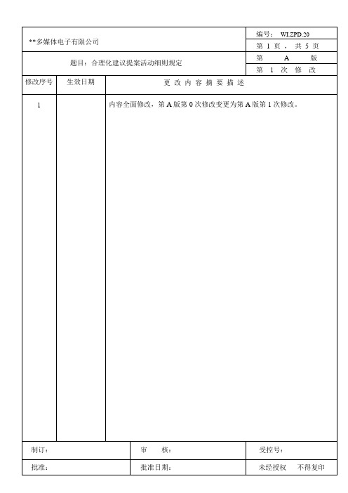 合理化建议提案细则规定A1