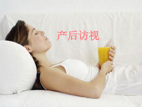 产后访视PPT专业课件