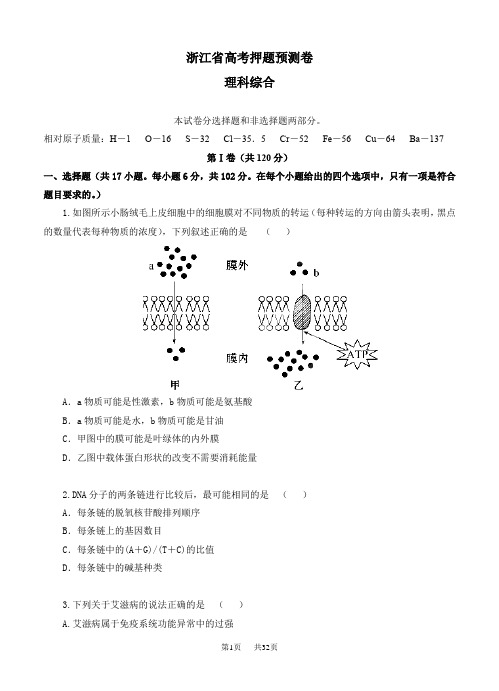 高考押题预测卷(化学)试卷(含答案解析)