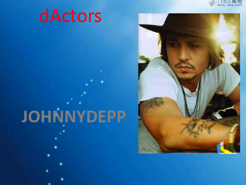 johnny depp英语介绍