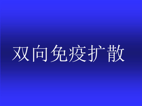 医学免疫学：双向免疫扩散