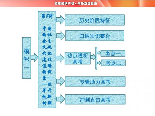 模块二   第8讲   中国的社会主义现代化建设道路的探索——改革开放新时期