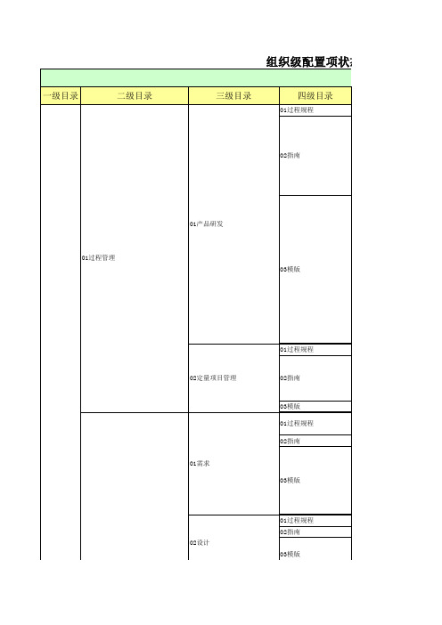 软件公司-配置项状态报告-模板