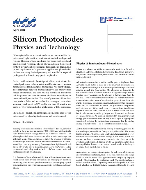 Photodiode(光电二极管参数计算)