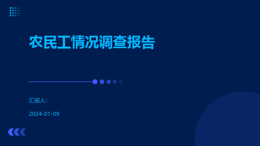 农民工情况调查报告