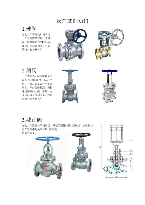 阀门基础知识