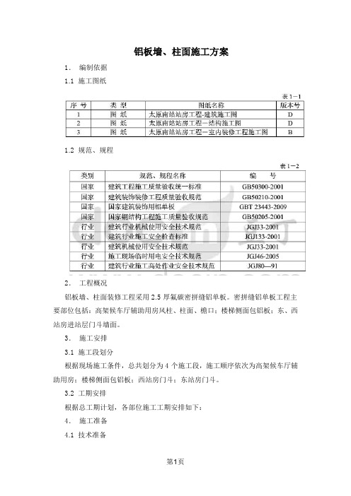 铝板干挂施工方案