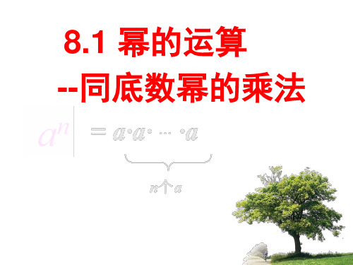 七年级数学下册课件-8.1 幂的运算16-沪科版